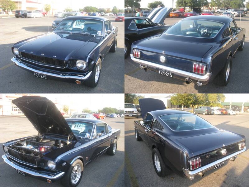 Dark Blue Mustang