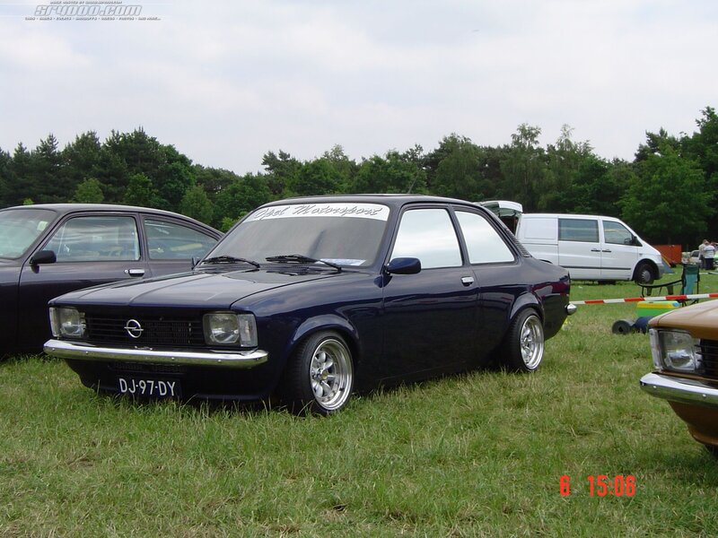Dark Blue Opel Car