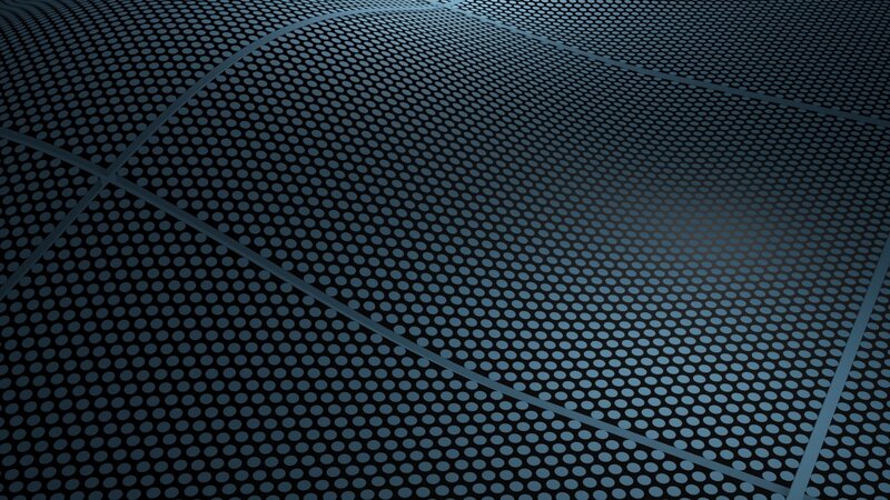 dark blue perforated mesh