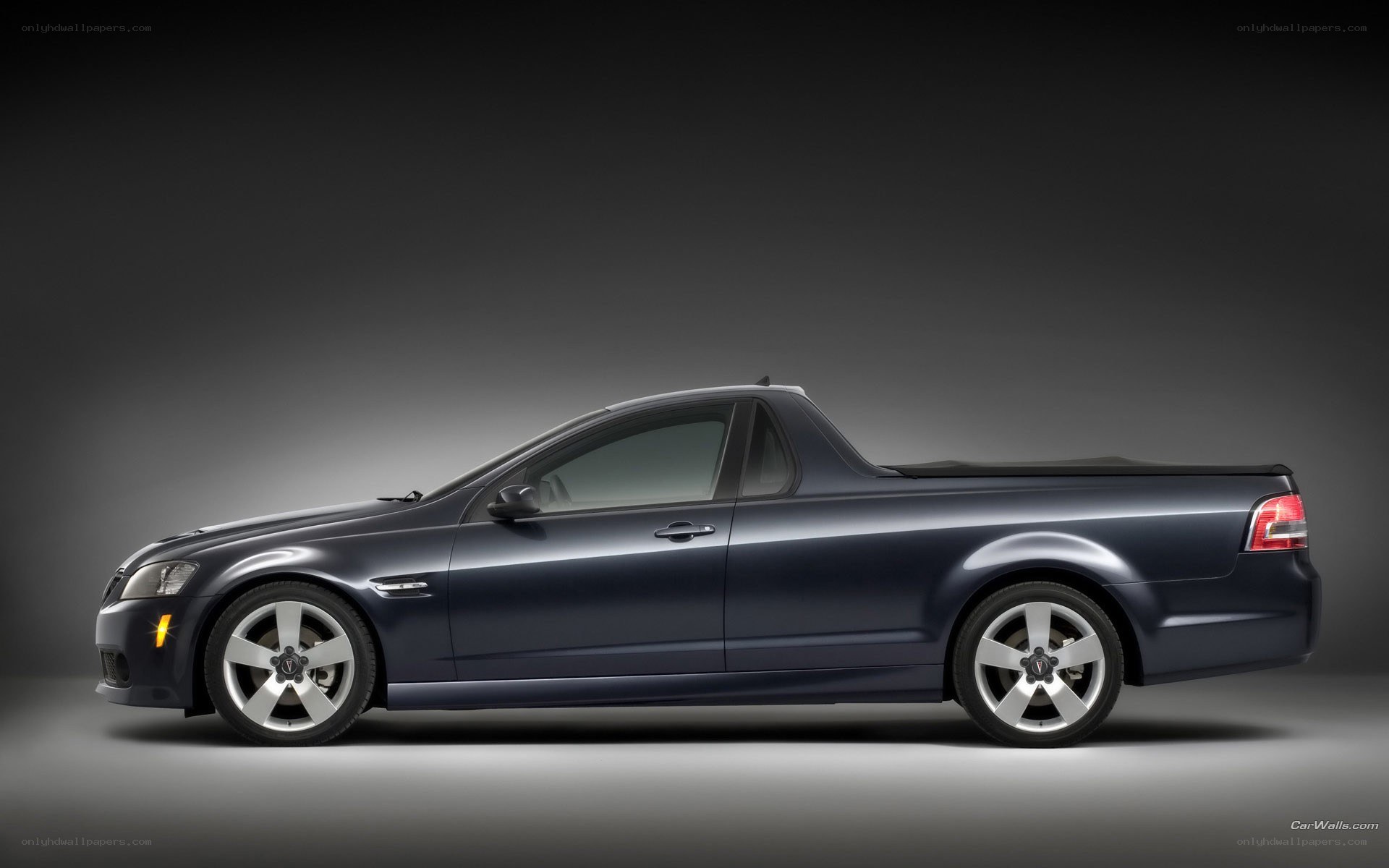 dark blue pickup truck