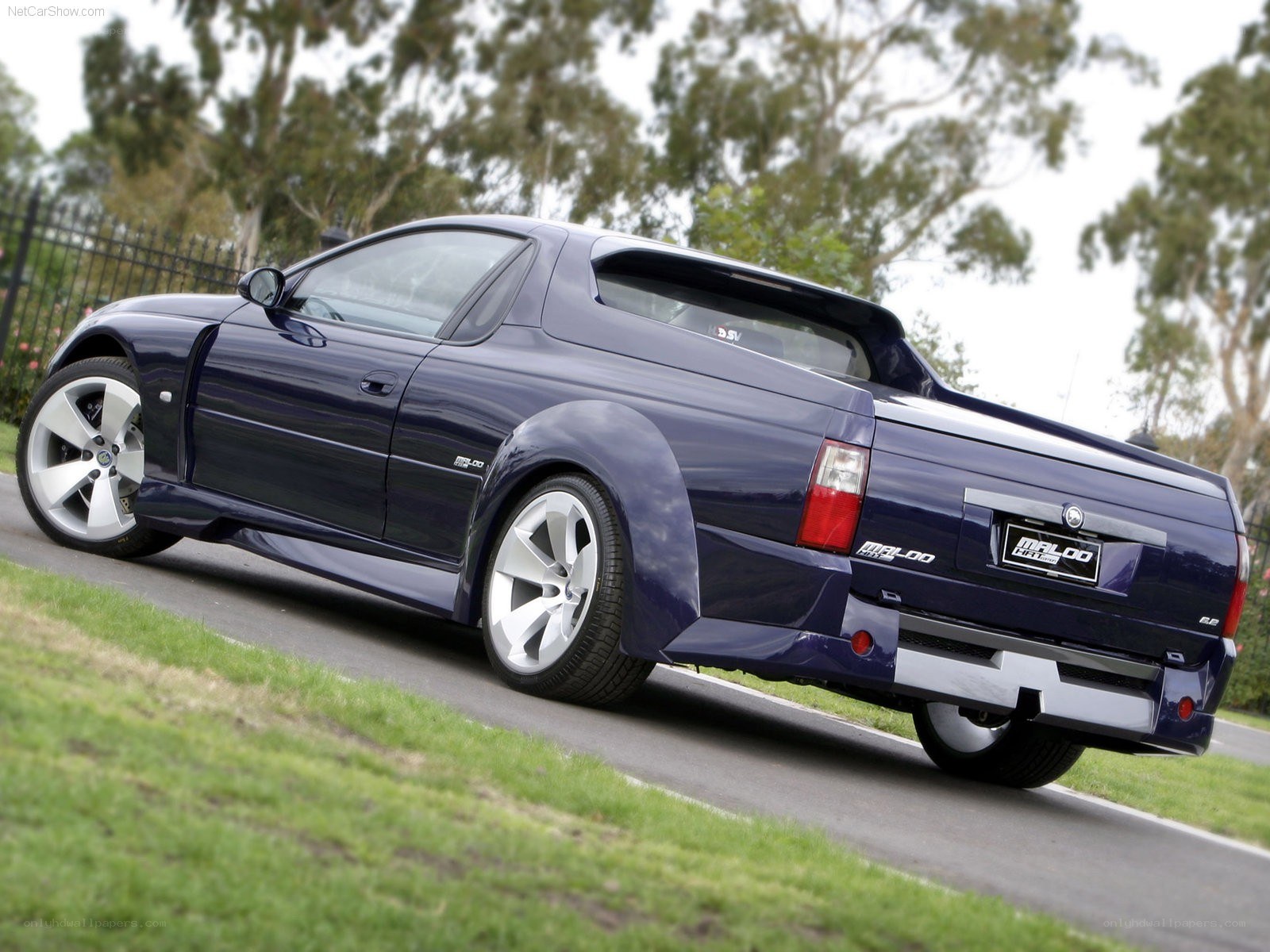 dark blue pickup truck