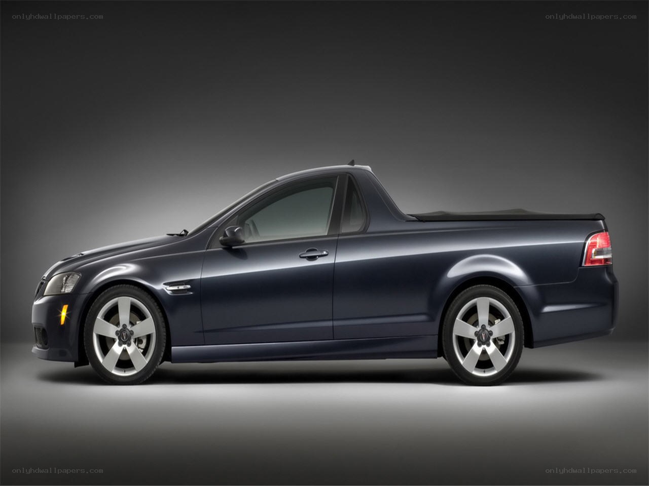 dark blue pickup truck