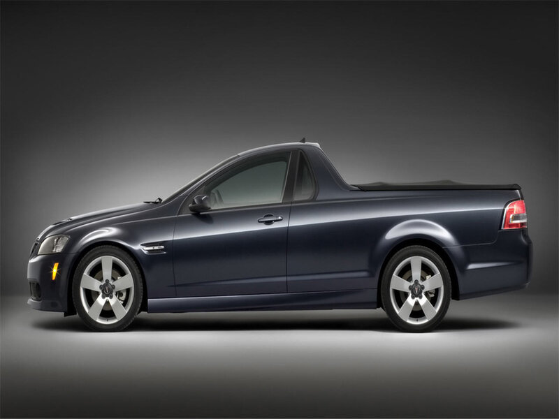 Dark Blue Pickup Truck — Gray, Dramatic