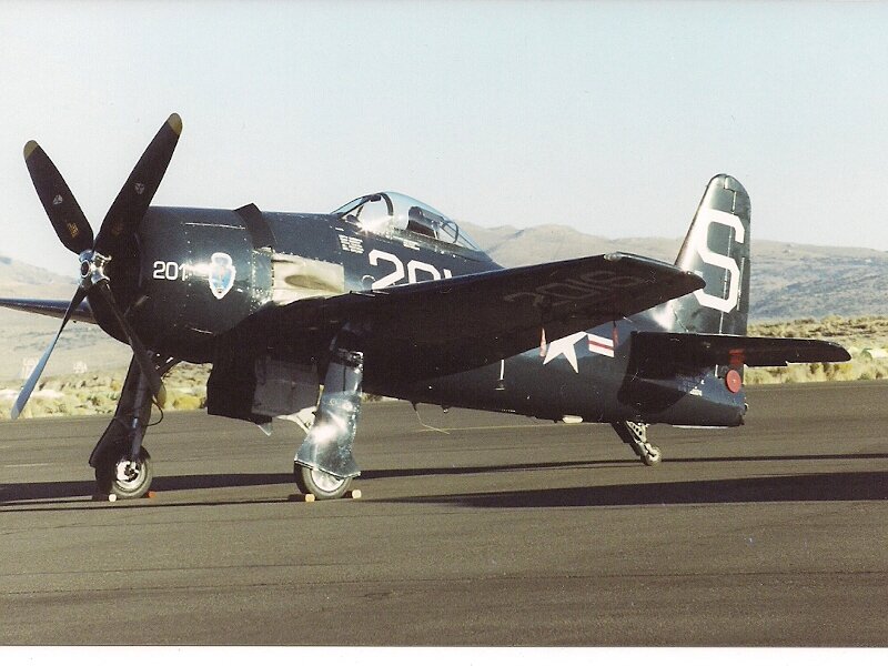 Dark Blue Propeller Plane