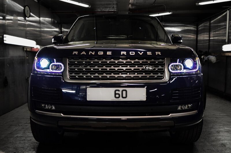 Dark Blue Range Rover