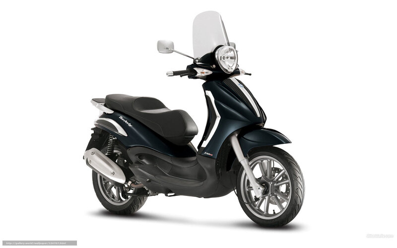 Dark Blue Scooter — Black