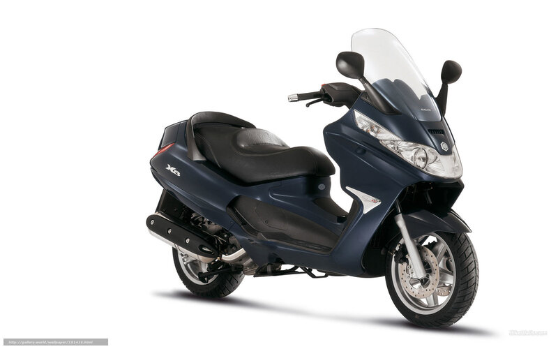 Dark Blue Scooter — Neutral, Photograph, Seat, Windshield