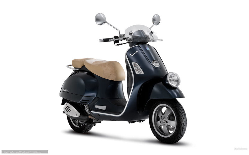 Dark Blue Scooter — Neutral, Photograph