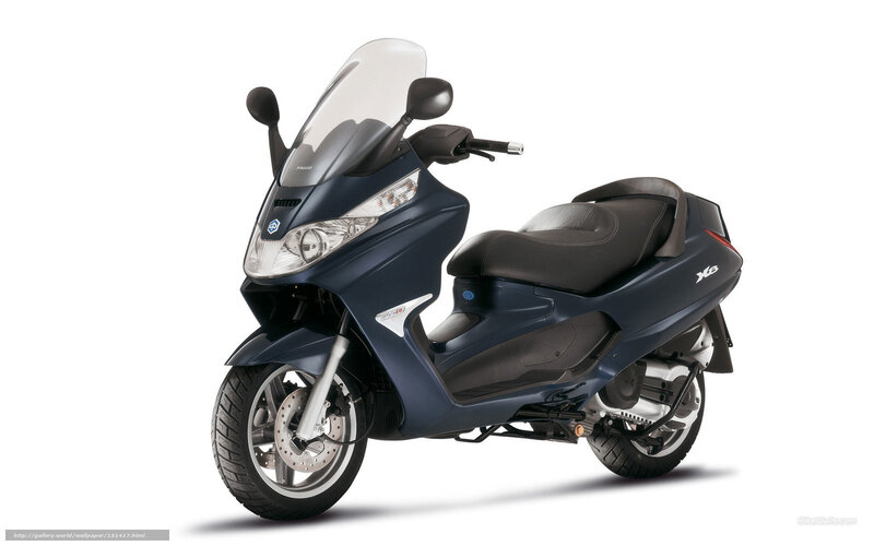 Dark Blue Scooter — Neutral, Photograph, Windshield, Seat, Headlight
