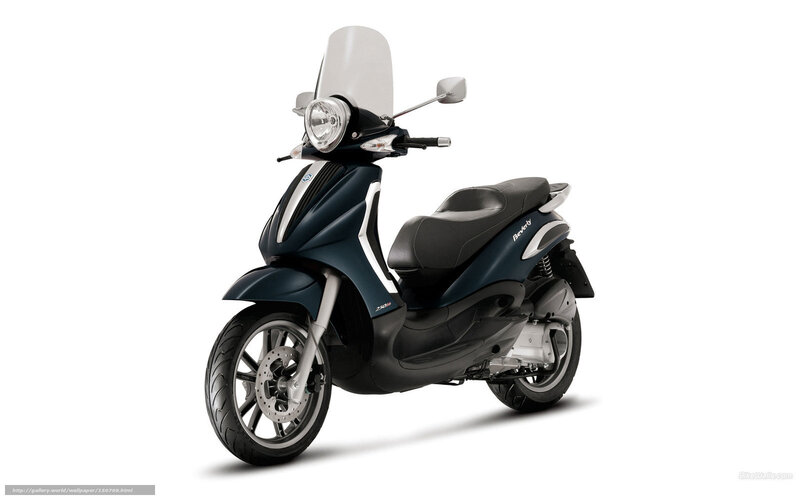 Dark Blue Scooter — Neutral, Photograph, Windshield, Seat