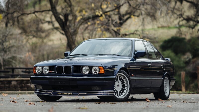 Dark Blue Sedan Car — Calm, Autumn
