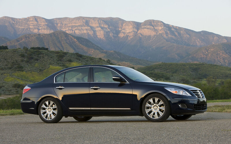 Dark Blue Sedan Car