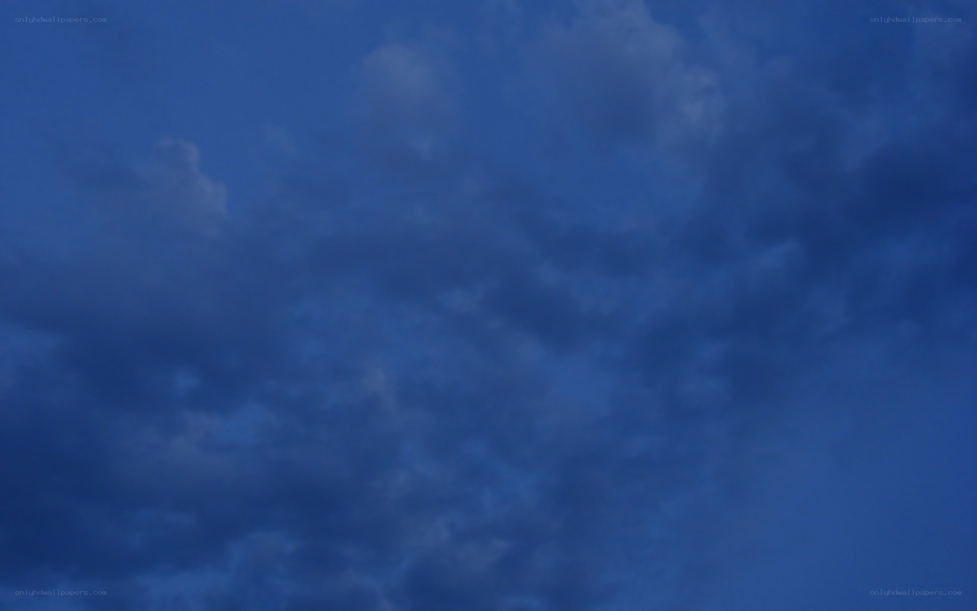 dark blue sky with clouds
