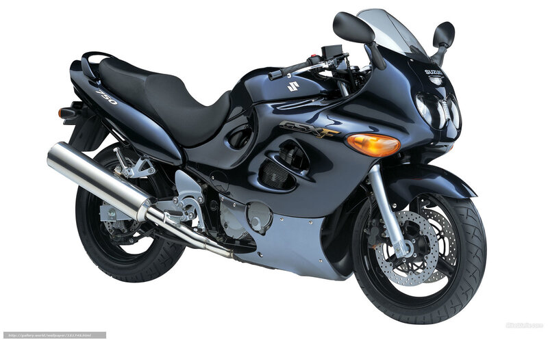 Dark Blue Sport Motorcycle — Black