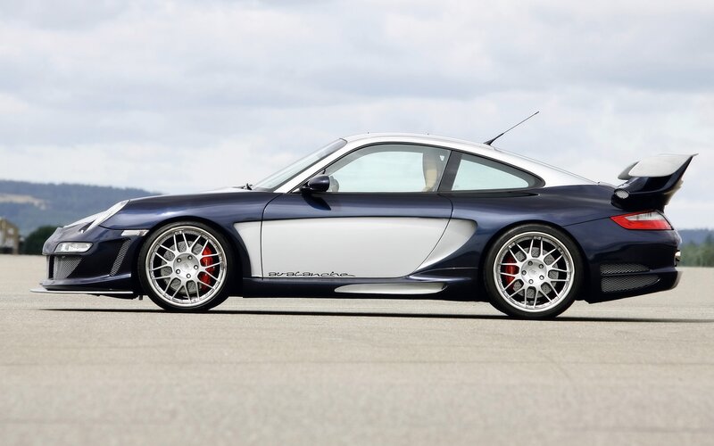 Dark Blue Sports Car — Calm