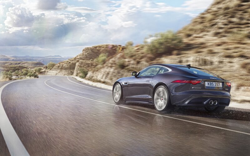 Dark Blue Sports Car — Dynamic