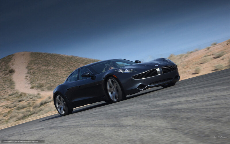 dark blue sports car on desert road