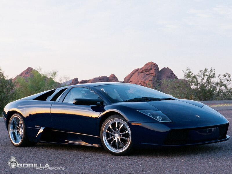 Dark Blue Sports Car — Serene, Sunset