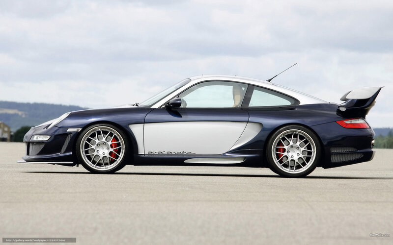 dark blue sports car