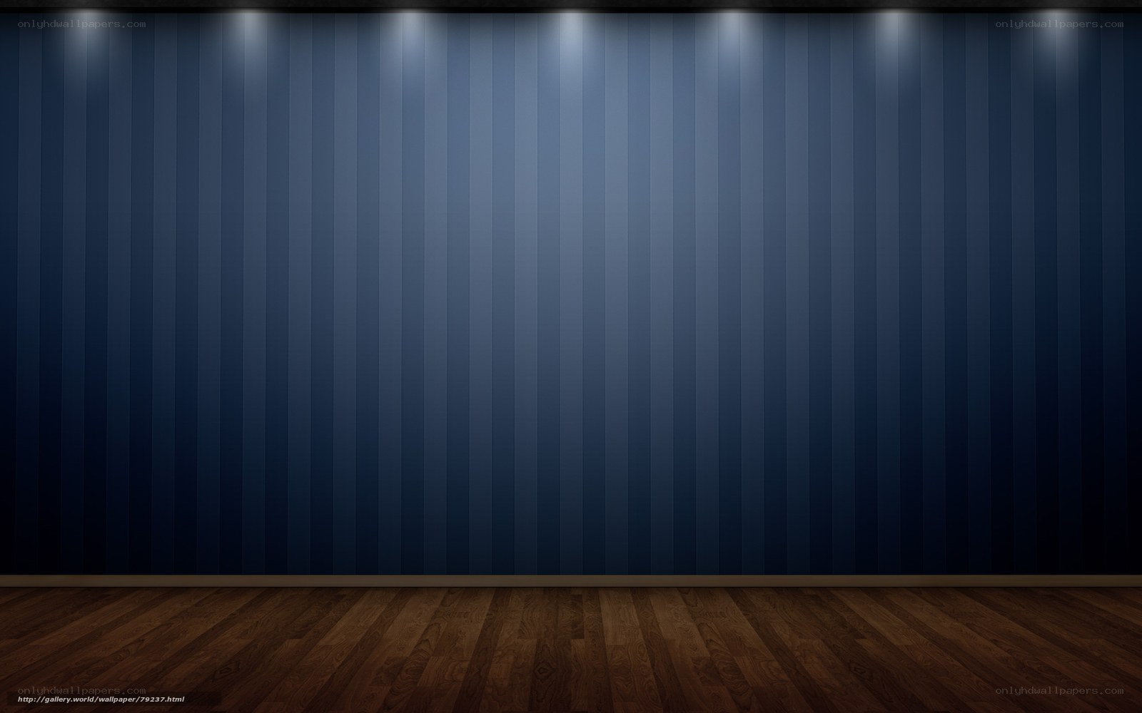 dark blue striped wall interior