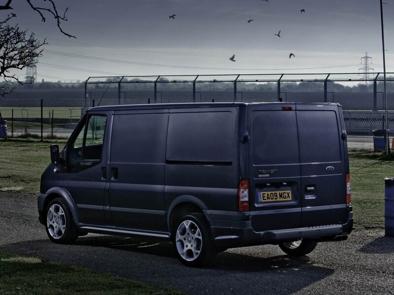 dark blue van parked outdoors