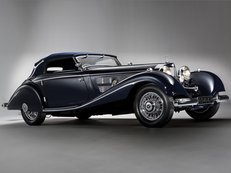 Dark Blue Vintage Car — Dramatic