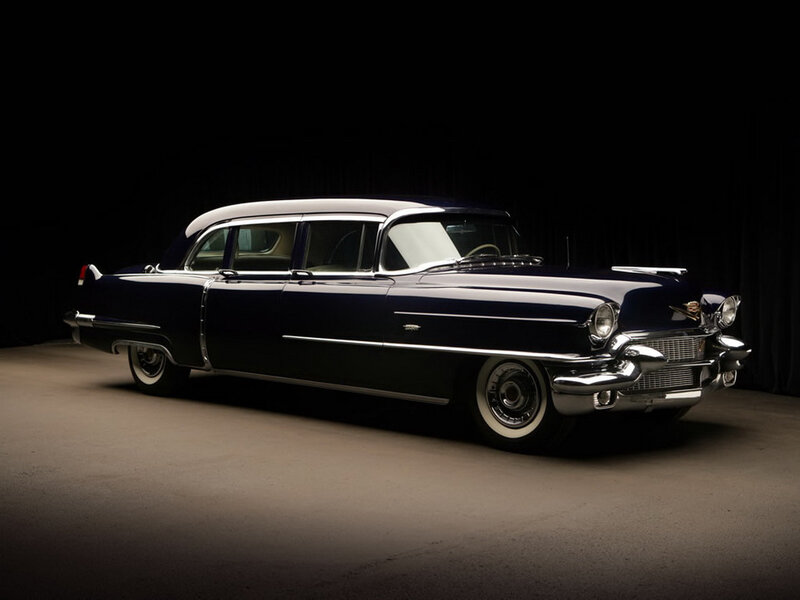 Dark Blue Vintage Car