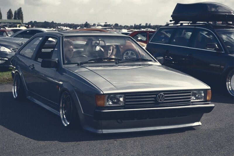 Dark Blue Volkswagen Car