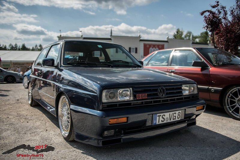 Dark Blue Volkswagen Golf