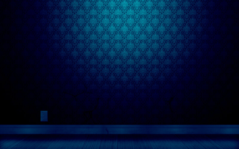 dark blue wallpaper room