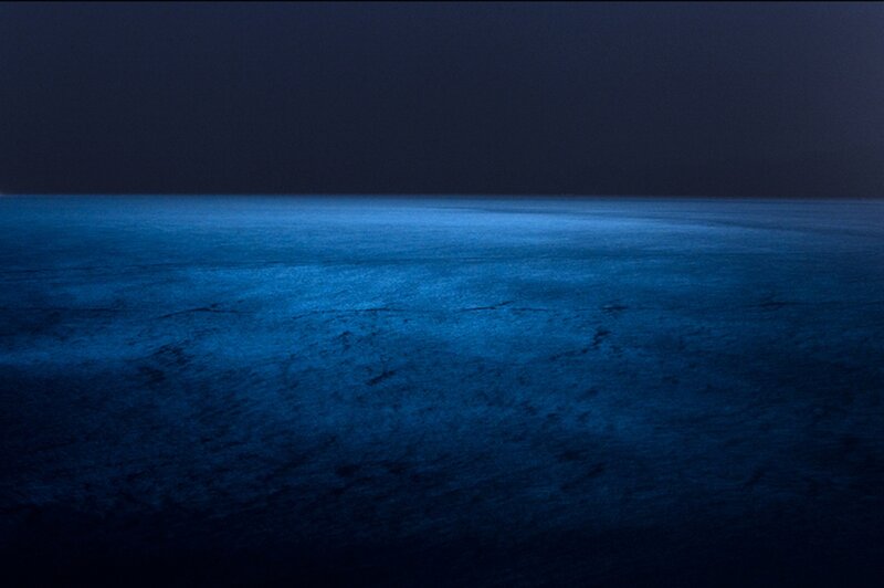 Dark Blue Water Surface — Serene
