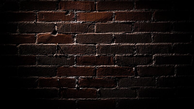 Dark Brick Wall — Black, Photograph