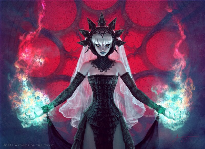 Dark bride with fire magic