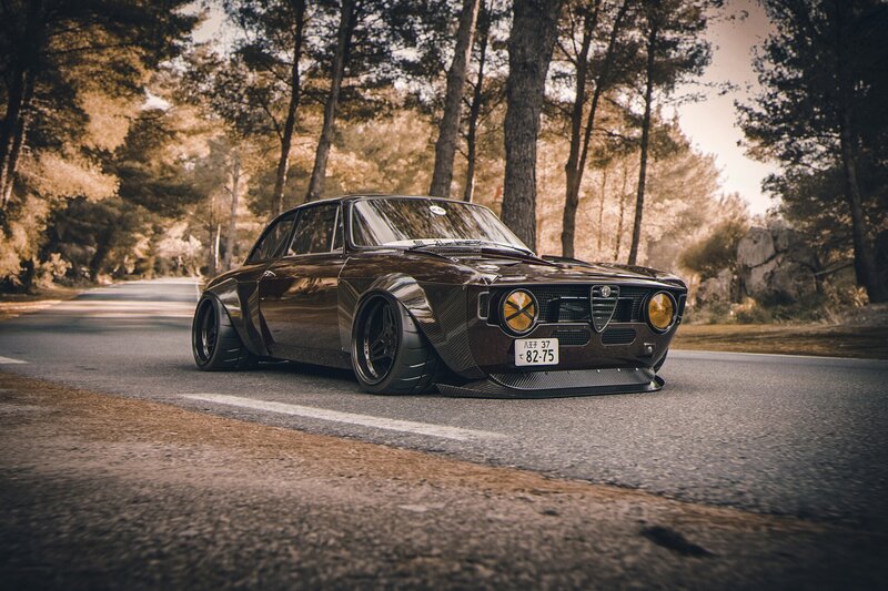 Dark Brown Car on Road