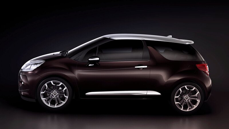 dark brown compact car