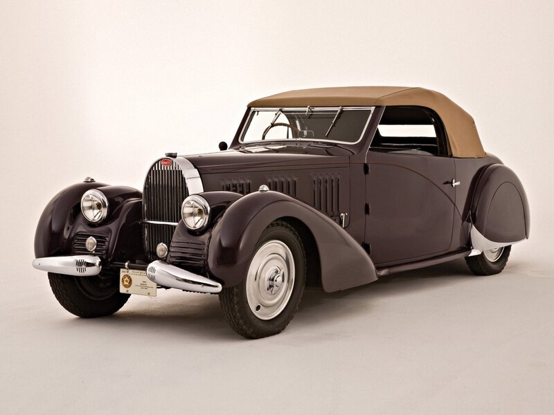 Dark Brown Convertible Car