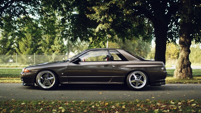Dark Brown Coupe Car