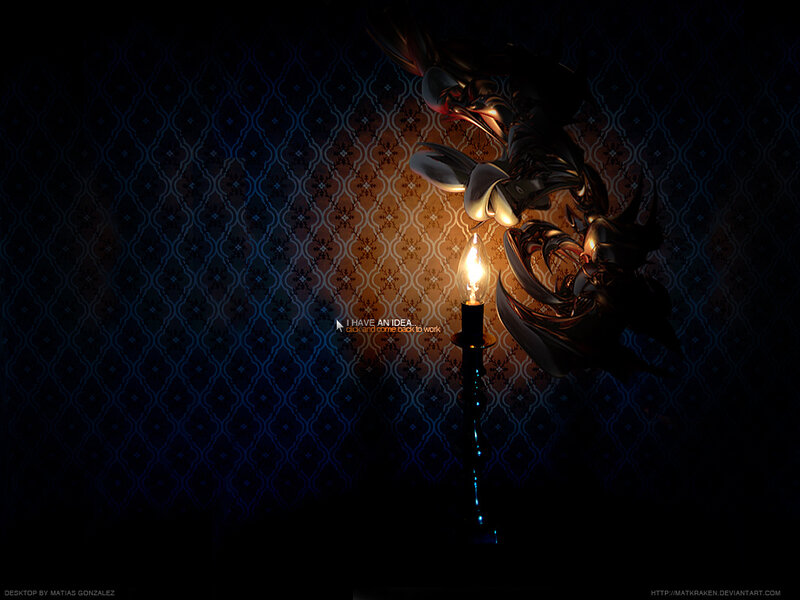 dark candlelight scene