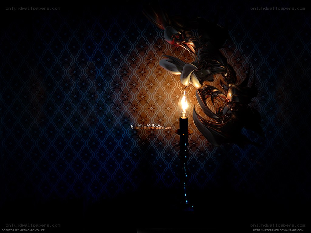 dark candlelight scene
