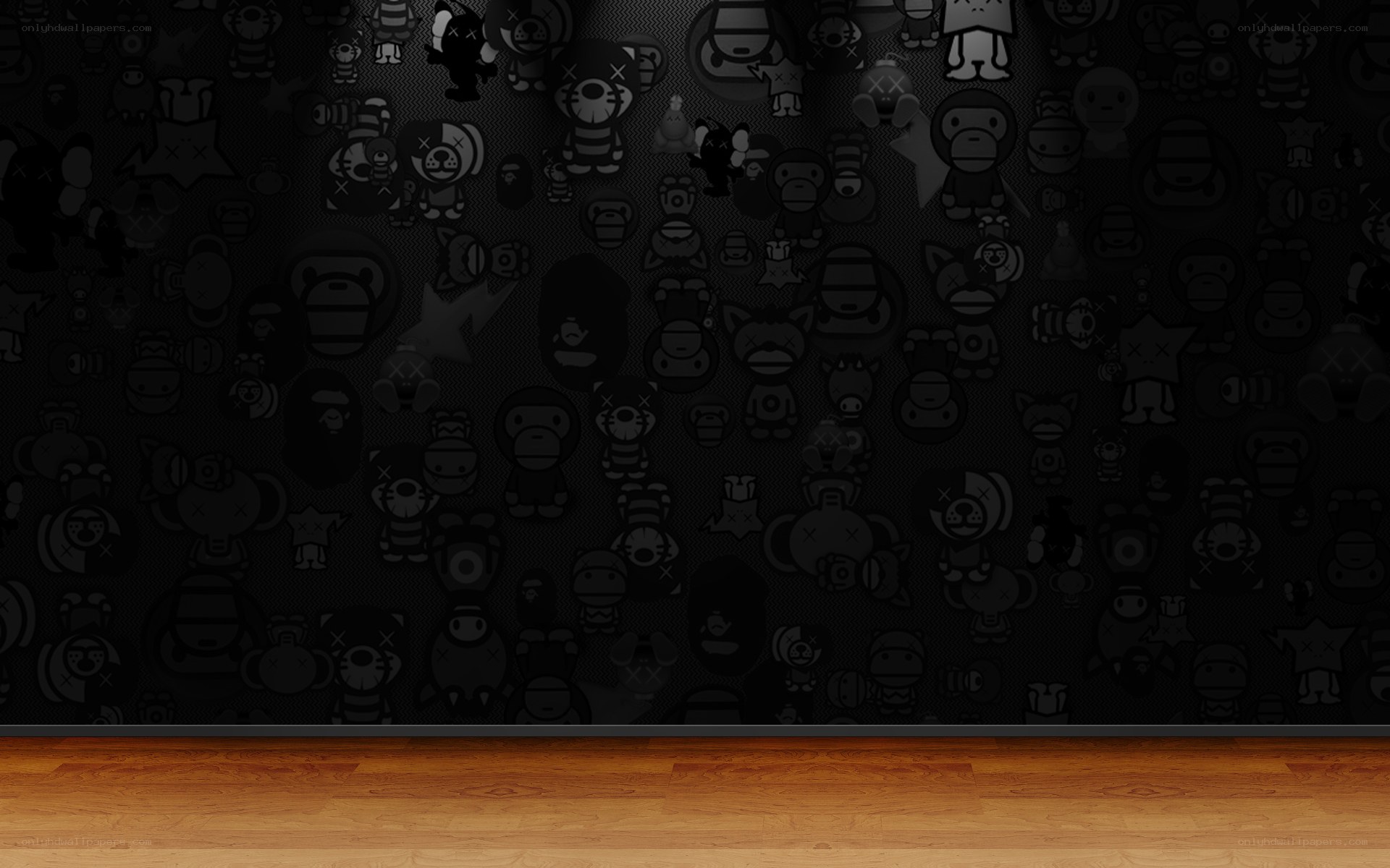 dark cartoon character wallpaper