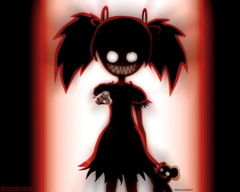 Dark Cartoon Girl