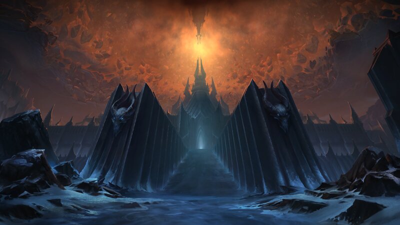 Dark Castle in a Canyon