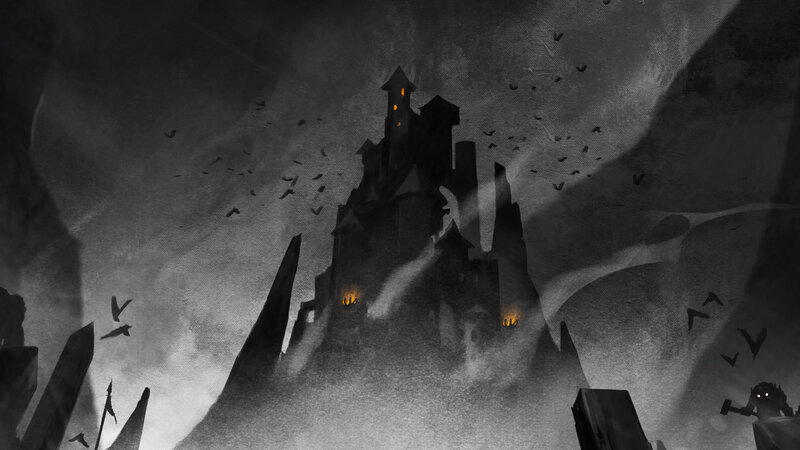 Dark Castle on a Hill