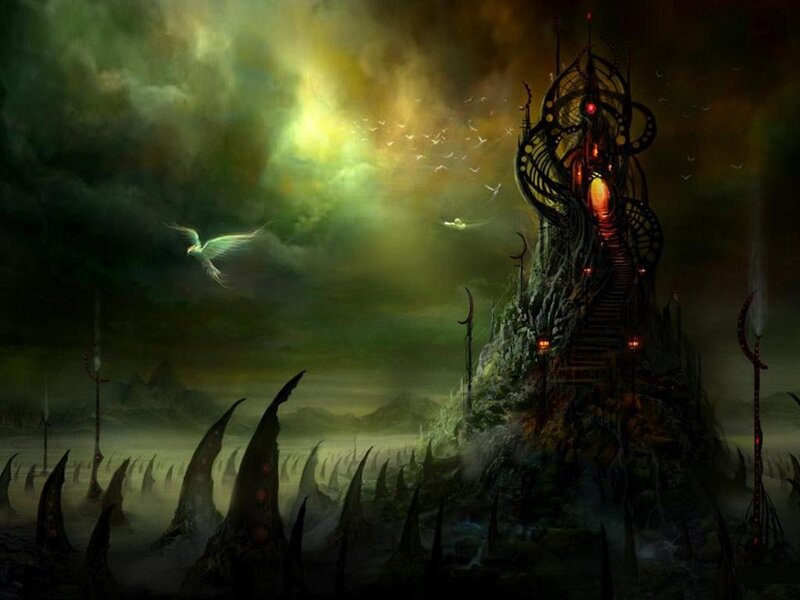 Dark Castle on Hill — Green