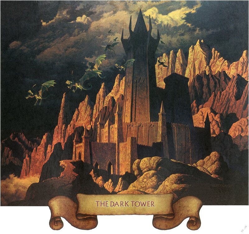Dark Castle on Mountain