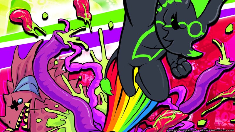 Dark Cat-like Creature — Purple