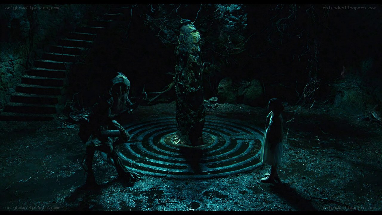 dark cave ritual scene