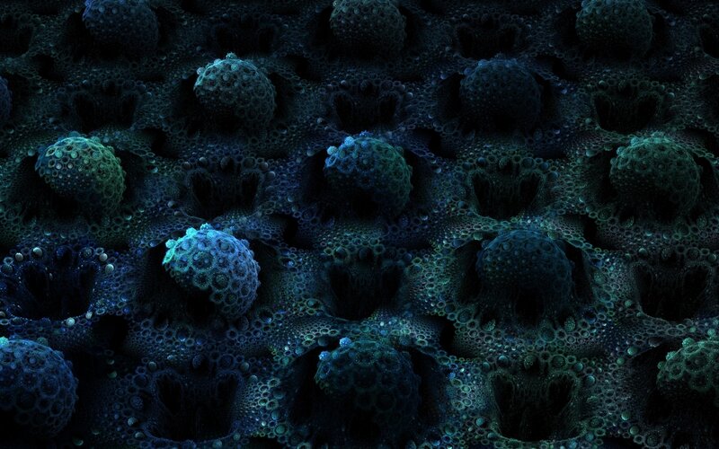 dark cellular structure