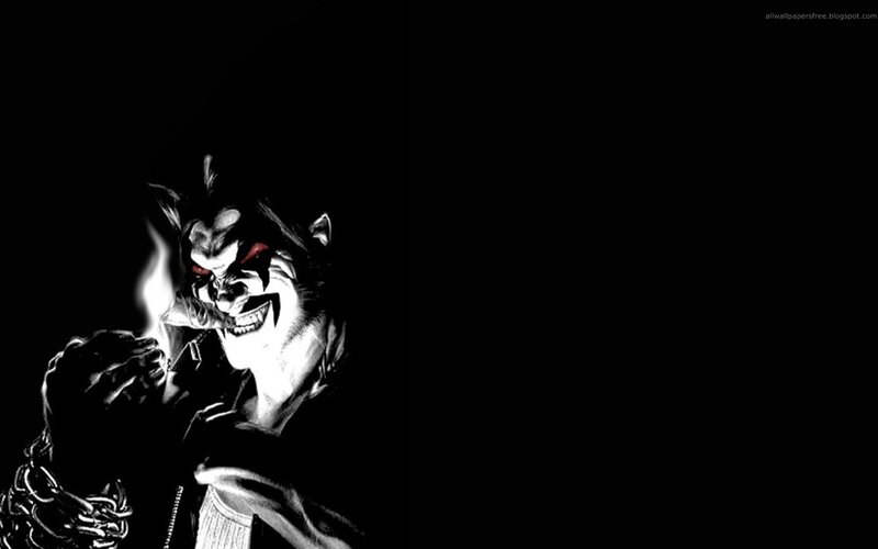 dark character with chains