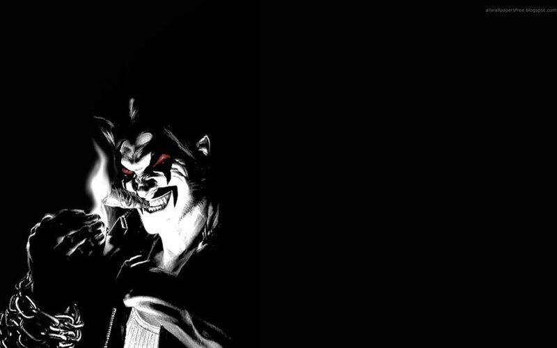 dark character with chains